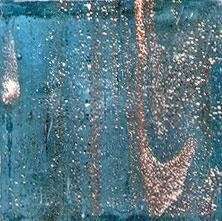 Мозаика JNJ Mosaic Gold Link GA 65, цвет синий, поверхность глянцевая, квадрат, 200x200