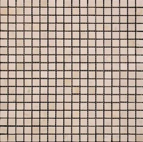 Мозаика Natural Mosaic Adriatica Crema Marfil Extra (1,5X1,5) 7M030-15T, цвет бежевый, поверхность матовая, квадрат, 305x305