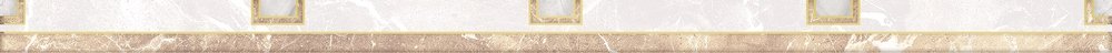 Бордюры Piastrella Ольхон Эдем Бордюр 3, цвет бежевый, поверхность глянцевая, прямоугольник, 25x500