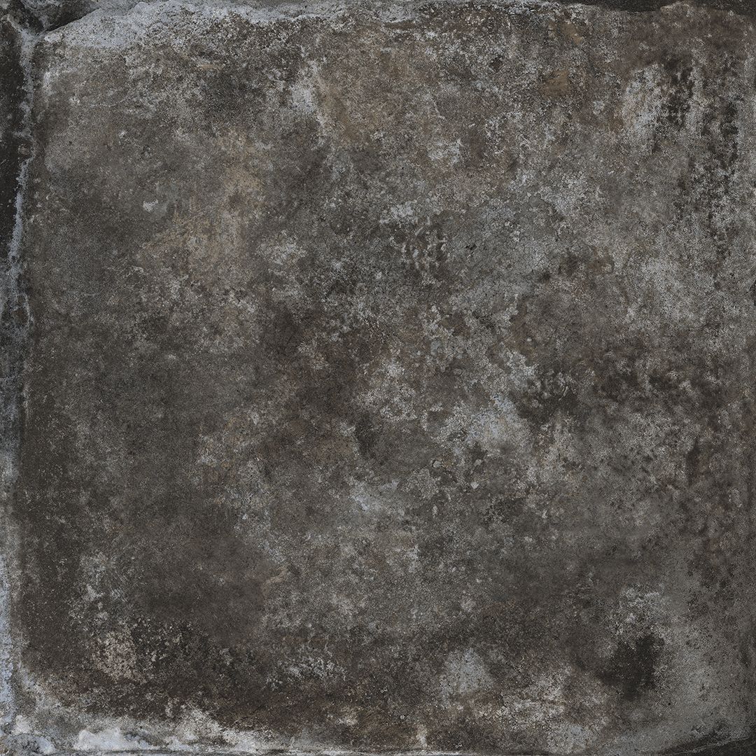 Керамогранит Grasaro Rust G-185/M, цвет чёрный, поверхность матовая, квадрат, 400x400