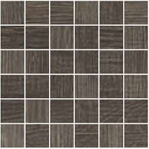 Мозаика Serenissima Newport Mosaico New Ebony 1058307, цвет чёрный, поверхность матовая, квадрат, 300x300