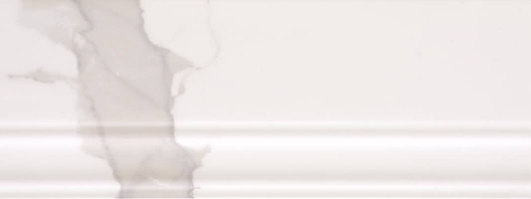 Бордюры Serra Infinity White Skirting&Finishing, цвет белый, поверхность глянцевая, прямоугольник, 150x400