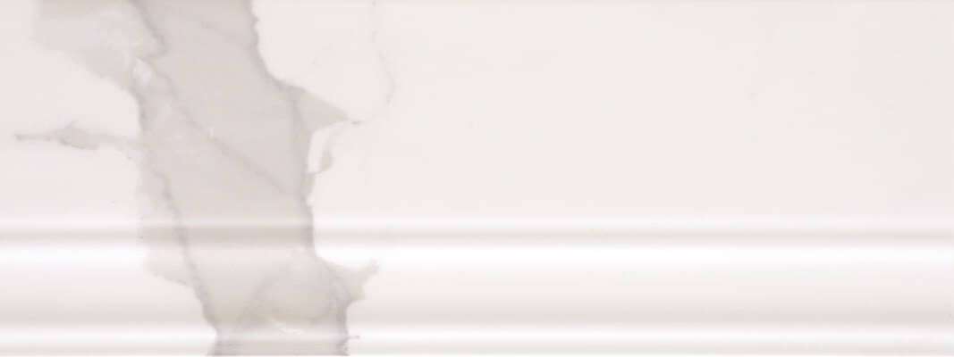 Бордюры Serra Infinity White Skirting&Finishing, цвет белый, поверхность глянцевая, прямоугольник, 150x400