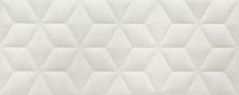 Керамическая плитка Tubadzin W-Perla White STR, цвет белый, поверхность рельефная, прямоугольник, 298x748
