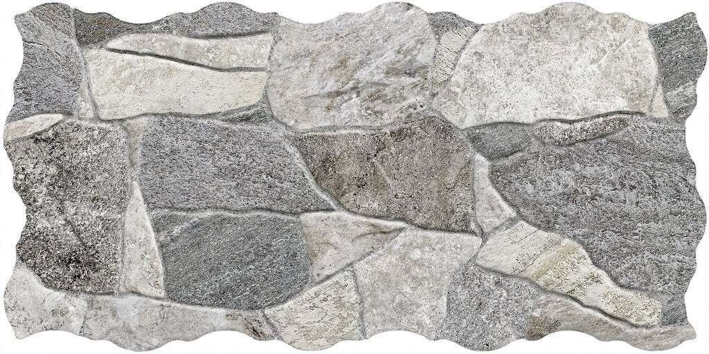 Керамогранит Keros Belcaire Gris, цвет серый, поверхность матовая, прямоугольник, 230x460