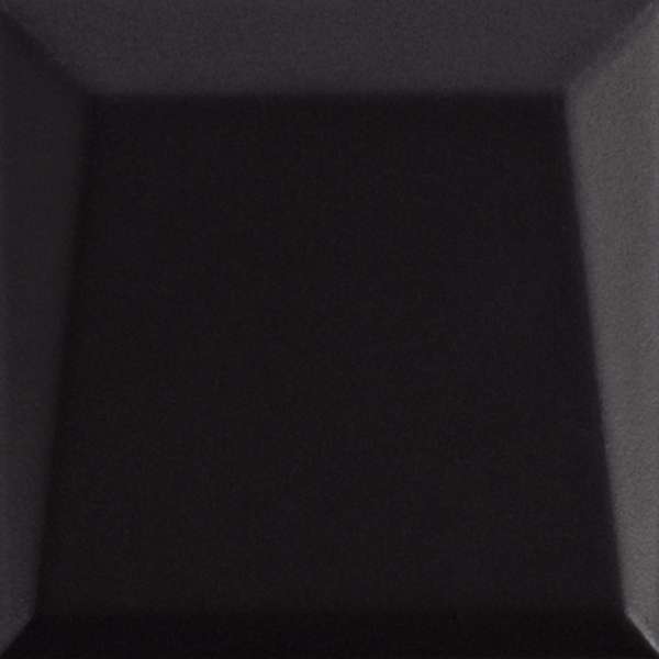 Керамическая плитка Ava UP Lingotto Black Glossy 192032, цвет чёрный, поверхность глянцевая 3d (объёмная), квадрат, 100x100
