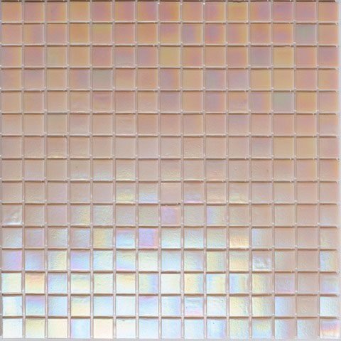Мозаика Alma Mosaic Pearly PE190, цвет бежевый, поверхность глянцевая, квадрат, 200x200