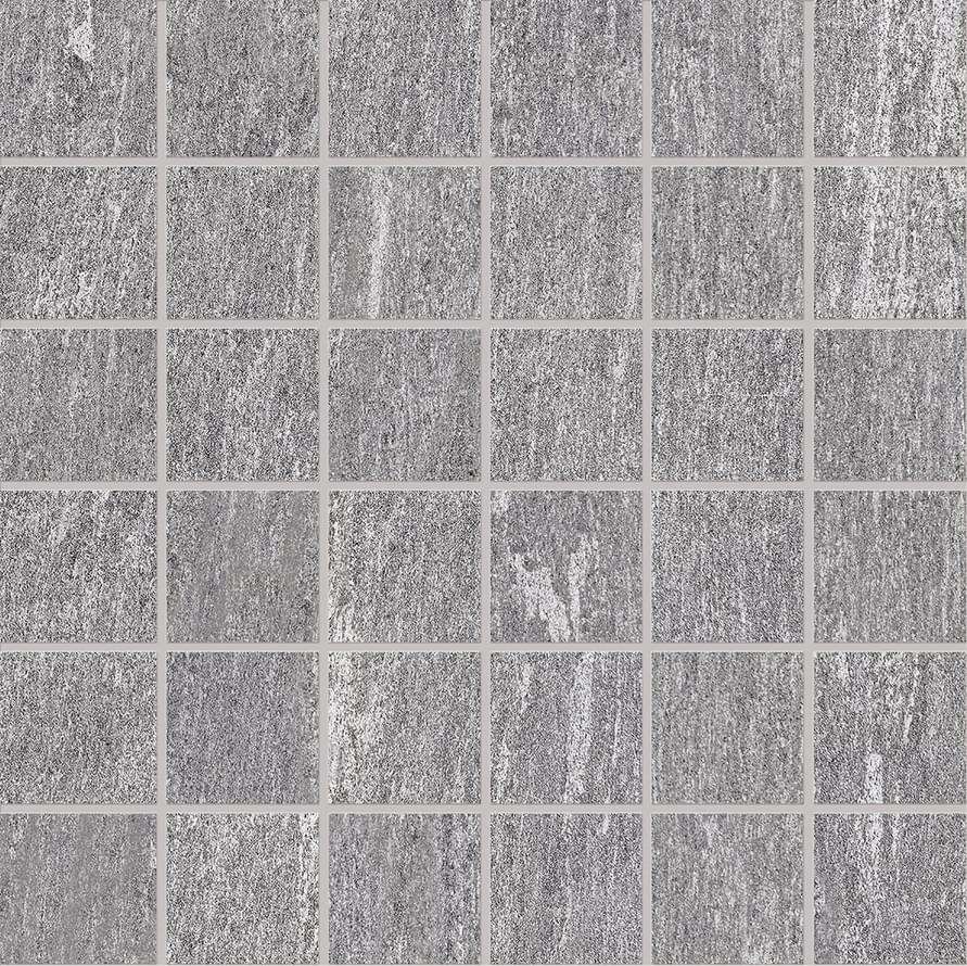 Мозаика Ergon Cornerstone Alpen Mosaico Valser EH1N, цвет серый, поверхность матовая, квадрат, 300x300