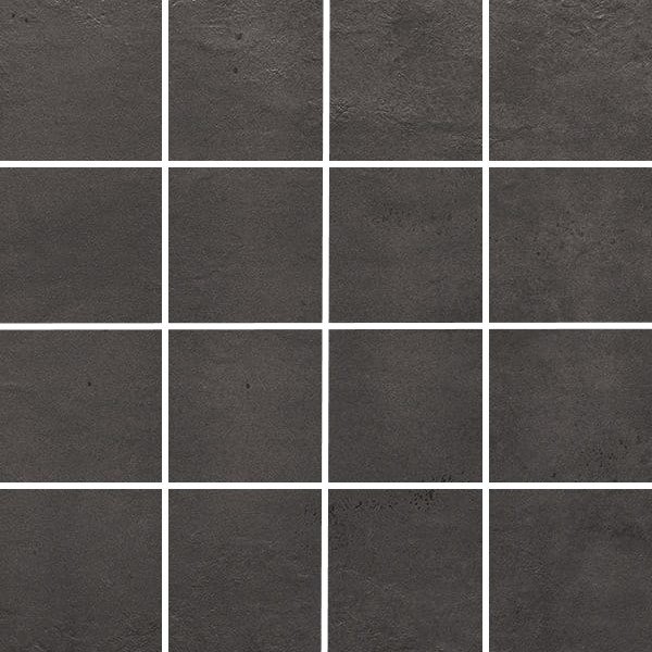 Мозаика Casa Dolce Casa Studios Rubber 6mm Mos. (7,5X7,5) 758255, цвет чёрный, поверхность матовая, квадрат, 300x300