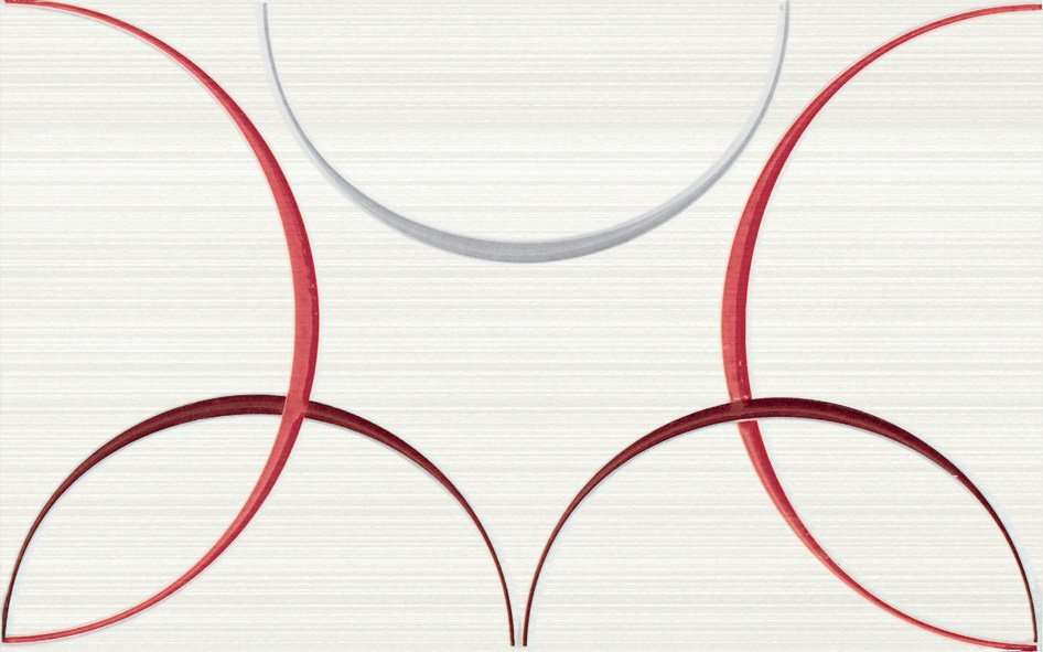 Декоративные элементы APE Decor Boucle Rojo, цвет разноцветный, поверхность глянцевая, прямоугольник, 250x400