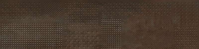 Декоративные элементы Novabell Forge Struttura Metal Mix Bronzo Rettificato FRG 611R, цвет коричневый, поверхность матовая структурированная, прямоугольник, 300x1200