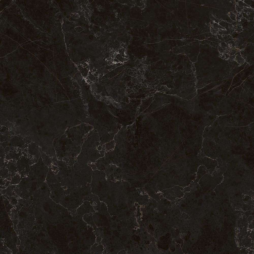 Керамическая плитка Керамин Пантеон 5, цвет чёрный, поверхность глянцевая, квадрат, 400x400