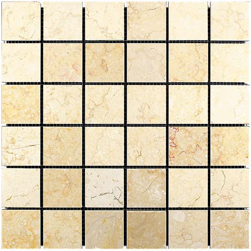 Мозаика Natural Mosaic Adriatica (4,8X4,8) 7M021-48P, цвет бежевый, поверхность полированная, квадрат, 305x305