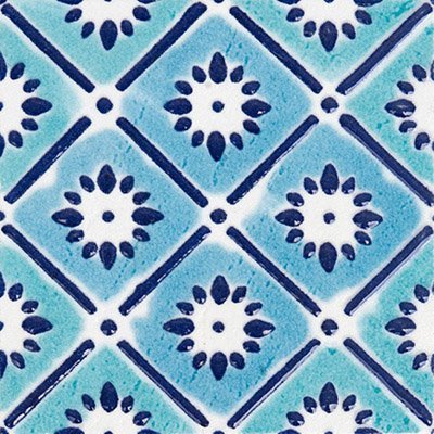 Вставки Cedir Mediterraneo Tozzetto Maiolica 2 Blu, цвет синий, поверхность лаппатированная, квадрат, 121x121