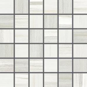 Мозаика Rako Charme WDM06038, цвет белый, поверхность матовая, квадрат, 300x300