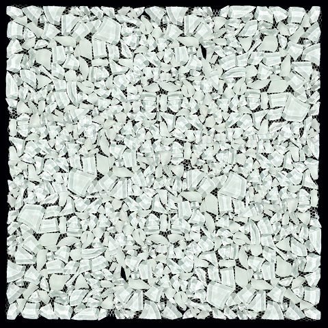 Мозаика Natural Mosaic GEM-02 (Стекло), цвет серый, поверхность глянцевая, квадрат, 300x300