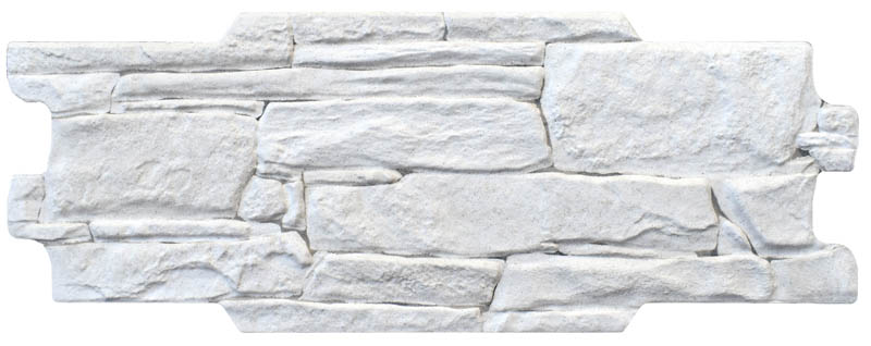 Керамогранит Keradom Vulcani Bianco, цвет белый, поверхность 3d (объёмная), прямоугольник, 160x400