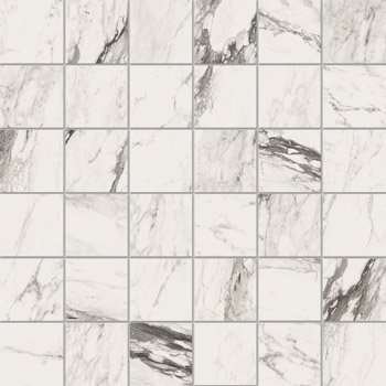 Мозаика La Faenza Bianco MK.CAL RE 30, цвет белый, поверхность матовая, квадрат, 300x300