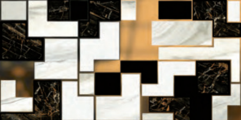 Керамогранит Naxos Serenade Accord Lev Ret 128375, цвет чёрно-белый золотой, поверхность полированная, прямоугольник, 600x1200