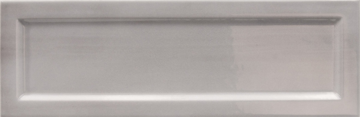 Керамическая плитка Equipe Island Frame Silver 31205, цвет серый, поверхность глянцевая 3d (объёмная), под кирпич, 65x200
