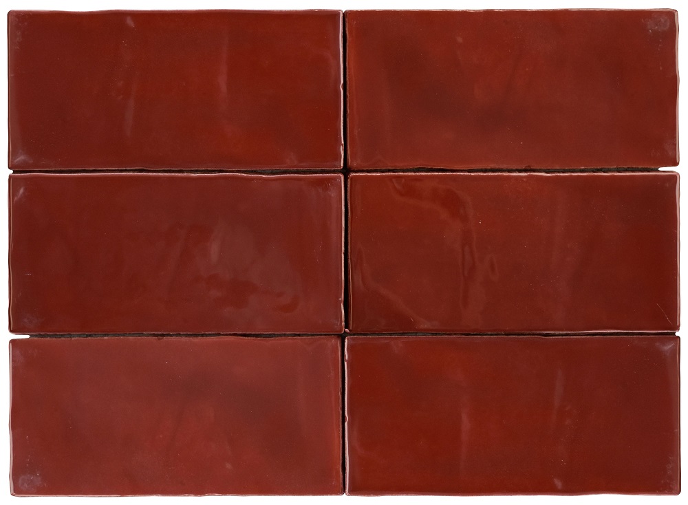 Керамическая плитка Sartoria Memorie Scarlatto Glossy SAME0713G, цвет красный, поверхность глянцевая, прямоугольник, 65x130