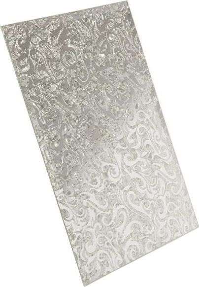 Декоративные элементы ДСТ Плитка зеркальная серебряная Алладин-2 ПЗСАл-2, цвет серый, поверхность глянцевая, прямоугольник, 250x400
