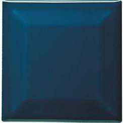 Вставки Ce.Si Metro Petrolio Diamante, цвет синий, поверхность глянцевая, квадрат, 75x75