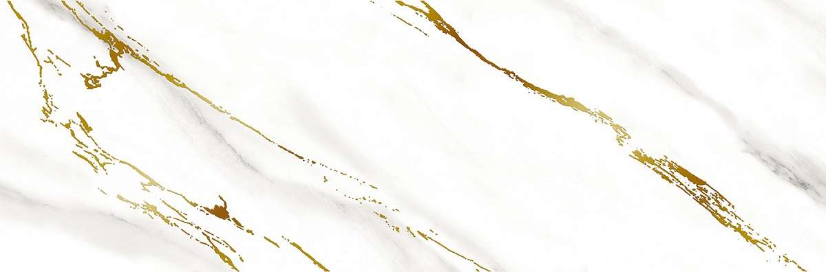 Декоративные элементы Eurotile Madison Decor 885A, цвет белый золотой, поверхность глянцевая, прямоугольник, 300x900