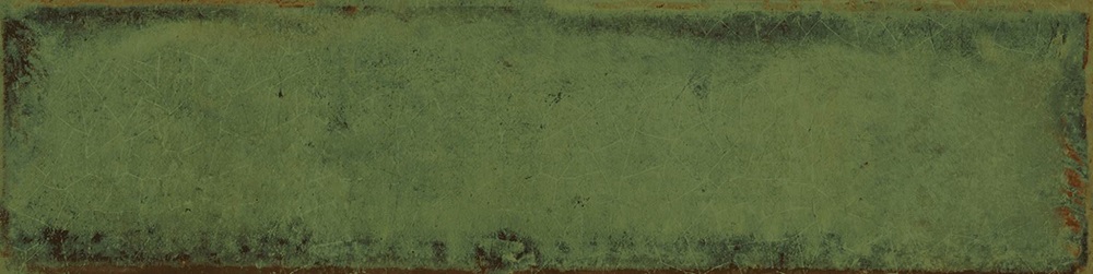 Керамическая плитка Cifre Alchimia Olive, цвет зелёный, поверхность глянцевая, под кирпич, 75x300