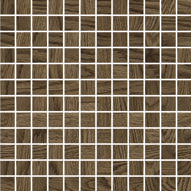 Мозаика Monocibec Ashley Oak Mosmosaico 130194, цвет коричневый, поверхность матовая, квадрат, 300x300