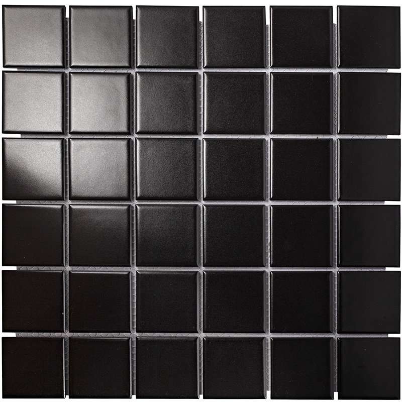 Мозаика Starmosaic Homework Black Matt, цвет чёрный, поверхность матовая, квадрат, 306x306