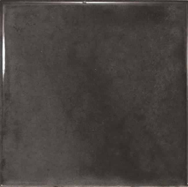 Керамическая плитка Equipe Splendours Black 23969, цвет чёрный, поверхность глянцевая, квадрат, 150x150
