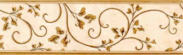 Бордюры Terracotta Бордюр Kamelia Gold, цвет бежевый, поверхность матовая, прямоугольник, 76x250