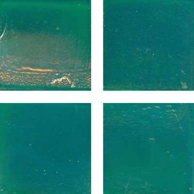 Мозаика Irida Fleur 15.R26(2), цвет зелёный, поверхность глянцевая, квадрат, 327x327