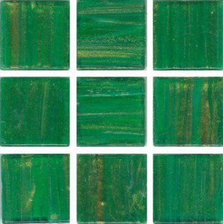 Мозаика Irida Space И10.126(6), цвет зелёный, поверхность глянцевая, квадрат, 318x318