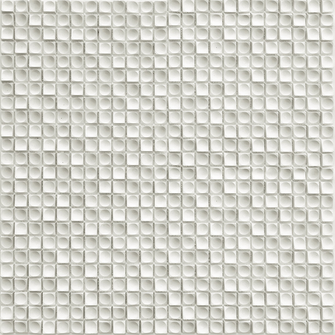 Мозаика Vallelunga Cube White Circle 3900030, цвет белый, поверхность матовая, квадрат, 300x300