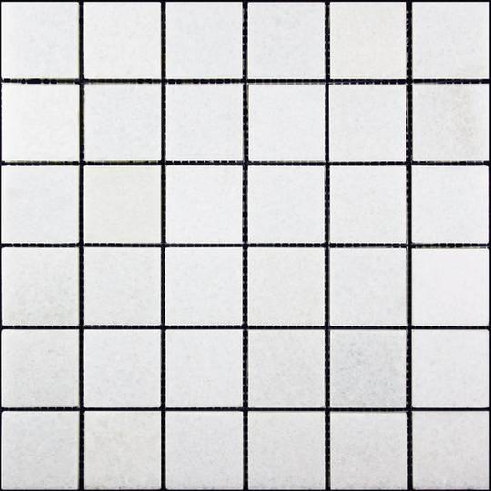 Мозаика Natural Mosaic Adriatica (4,8X4,8) 7M003-48T, цвет белый, поверхность матовая, квадрат, 305x305