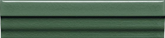 Бордюры Adex ADMO5223 Cornisa Clasica C/C Verde Oscuro, цвет зелёный, поверхность глянцевая, прямоугольник, 35x150