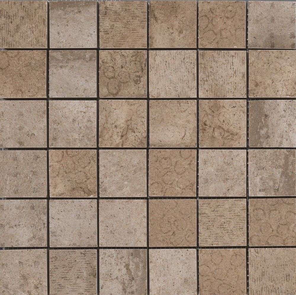 Мозаика Cir Riabita Il Cotto Mosaico Fabric Feng Shui 1046896, цвет коричневый, поверхность матовая, квадрат, 300x300