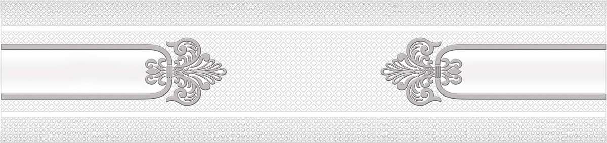 Бордюры Eurotile Insomnia Border 684, цвет серый, поверхность глянцевая, прямоугольник, 70x300