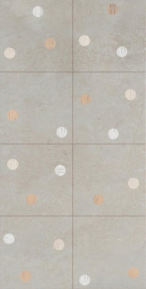 Керамическая плитка Creto Naomi Confetti BD_A0013, цвет серый, поверхность матовая, прямоугольник, 300x600
