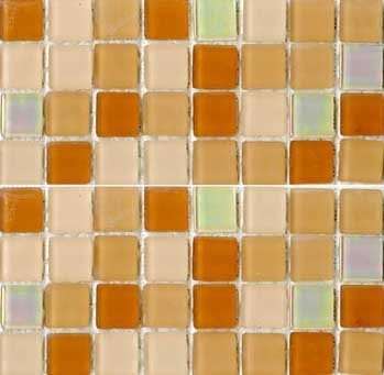 Мозаика Bars Crystal Mosaic Rainbow YHT 485 (15x15 mm), цвет разноцветный, поверхность глянцевая, квадрат, 300x300