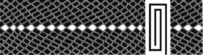 Бордюры Piastrella Анаконда Бордюр Горизонтальный, цвет чёрно-белый, поверхность глянцевая, прямоугольник, 57x200