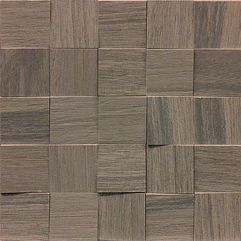 Мозаика Casa Dolce Casa Wooden Tile Walnut Mosaico 3D 742058, цвет коричневый, поверхность глазурованная, квадрат, 300x300