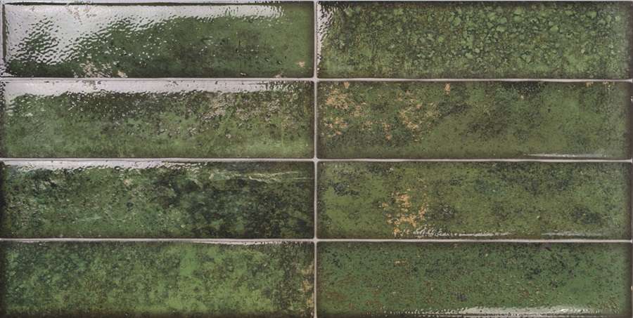 Керамическая плитка El Molino Dream Green, цвет зелёный, поверхность глянцевая, прямоугольник, 300x600