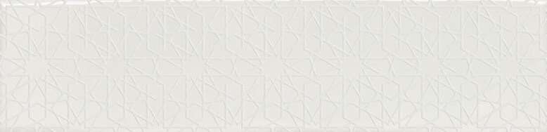 Декоративные элементы Decocer Florencia Decor Super Blanco, цвет белый, поверхность глянцевая, прямоугольник, 75x300