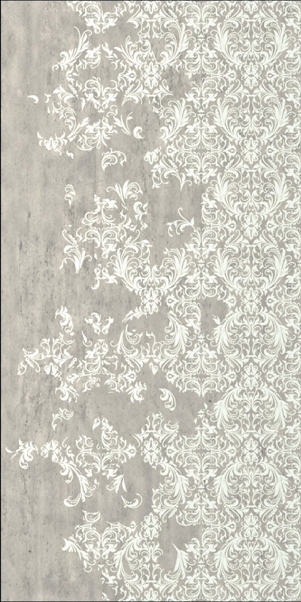 Декоративные элементы Petracers Sartoria Damasco B Bianco, цвет серый, поверхность матовая, прямоугольник, 500x1000
