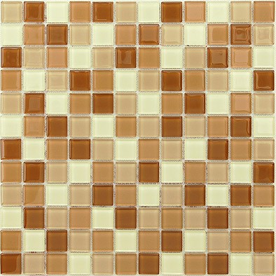 Мозаика Caramelle Mosaic Acquarelle Verbena (Стекло), цвет оранжевый, поверхность глянцевая, квадрат, 298x298