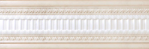 Бордюры Dual Gres Enya Descanso, цвет белый бежевый, поверхность глянцевая, прямоугольник, 100x300