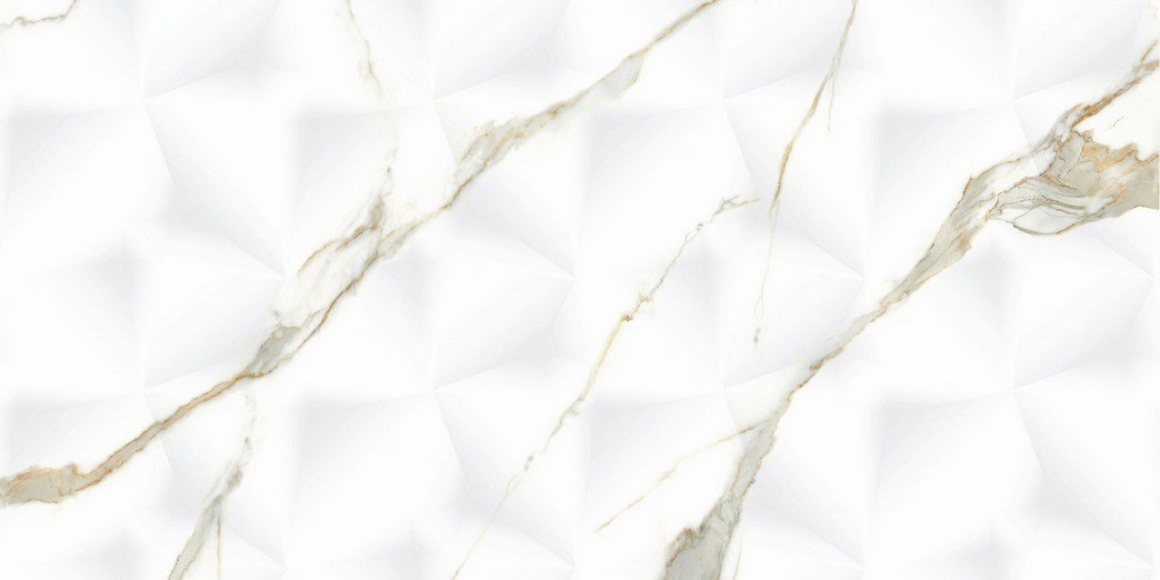 Декоративные элементы Artecera Bianco Carrara Classico Estrella Rectificado LE63063B-F10GT, цвет бежевый, поверхность глянцевая рельефная, прямоугольник, 300x600